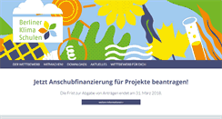 Desktop Screenshot of berliner-klimaschulen.de