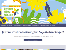Tablet Screenshot of berliner-klimaschulen.de